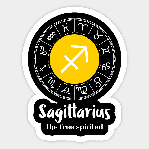 Sagittarius The Free Spirited Zodiac Sign Sticker by Science Puns